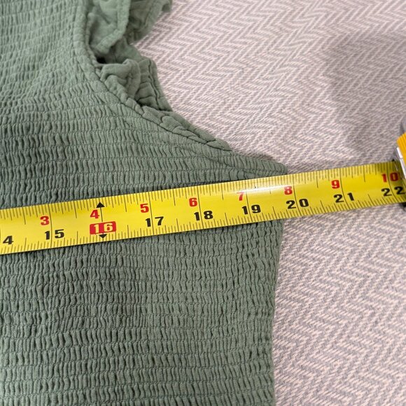 Old Navy Maxi Dress Womens XXL Green Tiered Cottage Core Feminine Sleeveless - Picture 14 of 16